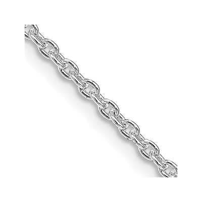 #ad #ad Sterling Silver Rhodium plated 2.25mm Cable Chain 36quot; Necklace For Women $90.00