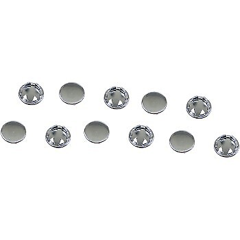 #ad Drag Chrome Steel End Plugs for Allen Head Bolt 1 4in 10pk Harley DS 190998 $9.95