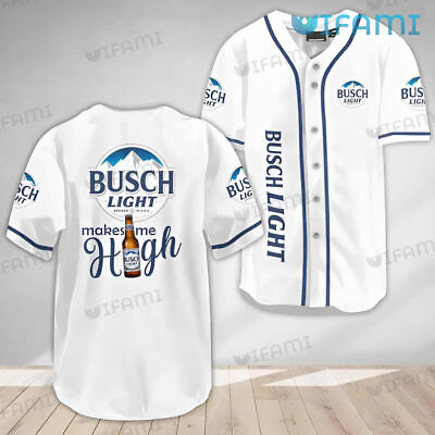 #ad Personalized Busch Light Makes Me High Beer Lovers Gift Jersey Shirt S 5XL $35.90