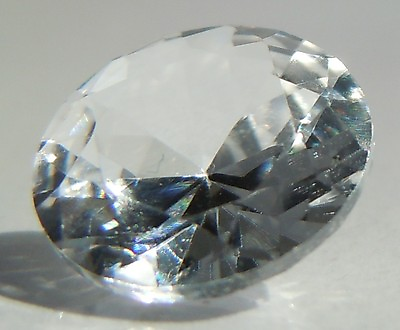 #ad White Sapphire Round 7 mm 1.6 ct Gemstone Cut VVS Brilliant Diamond Solitaire $105.80
