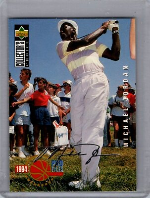 #ad 1994 Collector#x27;s Choice Silver Signature #204 Michael Jordan Excellent $259.99