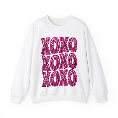 #ad Xoxo Valentines Day Sweatshirt for Woman Valentines Day Gift Sweater $29.95