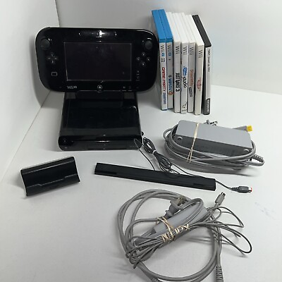 #ad Nintendo Wii U 32gb Console Games bundle lot system Tested 7 Games $188.67