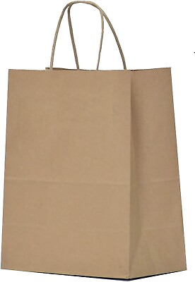 Paper Gift Bags with Handles 8x6x3  Brown for Shopping Party 25 Pcs $11.99