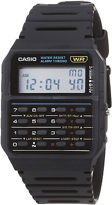 #ad Casio CA53W 1 8 Digit Calculator Watch Resin Band Day Date Alarm Chrono $23.50