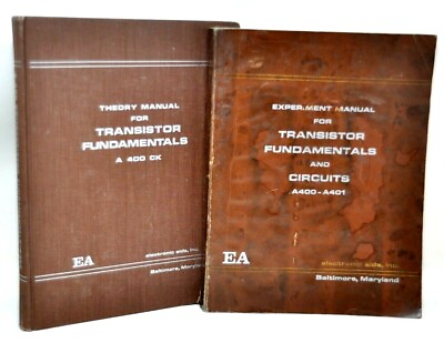 Theory Manual for Transistor Fundamentals P35T amp; Experiment Manual A400CK Set $29.99