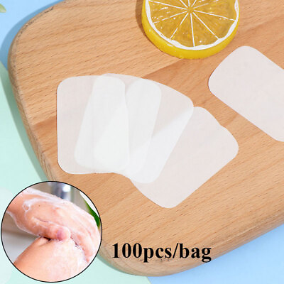 #ad Portable Washing Slice Sheets Hand Bath Travel Scented Foaming Paper Soap 100Pcs $4.46