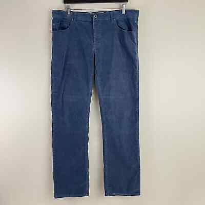 #ad Travis Mathew Pants Men#x27;s 38 Blue Corduroy Cotton Stretch Pockets Preppy Cords $32.00