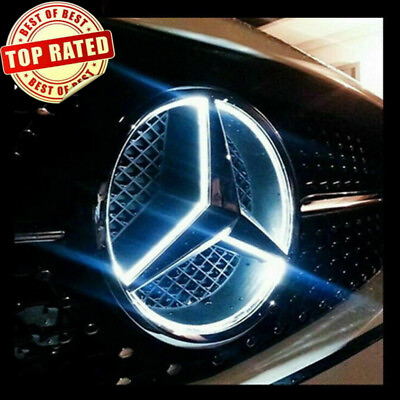 #ad Car Front Grille LED Emblem Light for Mercedes Benz Illuminated Logo Star Badge $29.99
