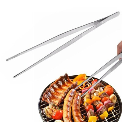 #ad BBQ Food Tongs Non Cooking Clips Tweezers Cafeteria Tools Kitchen1137 AU $22.70
