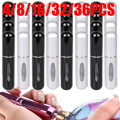 #ad Lots 5ml Mini Refillable Travel Portable Perfume Atomizer bottle spray Pump Case $7.95