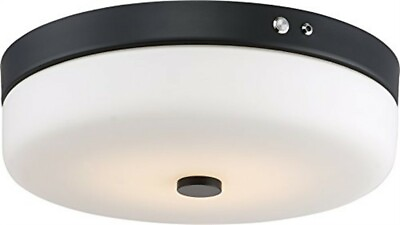 #ad LED Flush with Frosted Glass Aged Bronze Finish 120 277V SATCO 62 982 $172.99