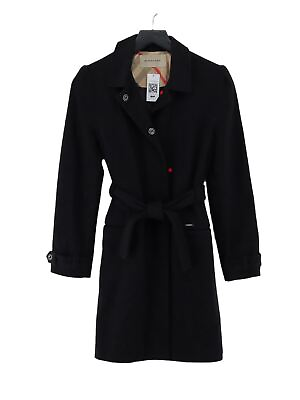 Burberry Women#x27;s Coat S Blue Wool with Polyamide Overcoat GBP 103.50