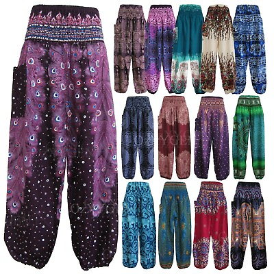 #ad Women Harem Pants Bohemian Boho Hippie Aladdin Yoga Genie Baggy Trousers HP AU $19.95