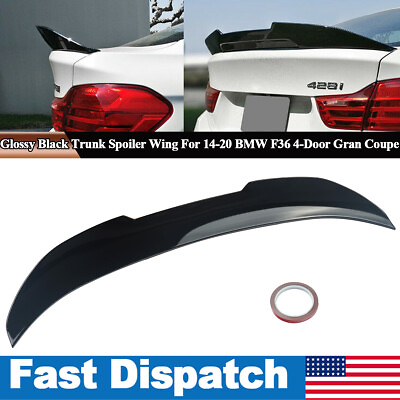 #ad FOR 14 20 BMW F36 4 SERIES 428i 430i 440i GRAN COUPE 4DR PSM STYLE TRUNK SPOILER $77.99