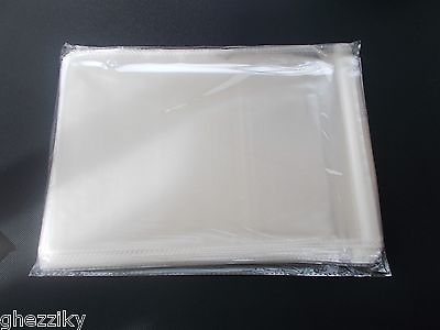 100 10x13 Clear Resealable Cello Cellophane Bags for Clothing T shirt 1.5 Mil $17.99