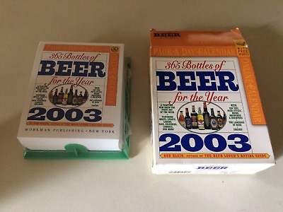 Vintage 365 Bottles Of Beer For The Year 2003 Calendar Collectible Still Sealed $16.50