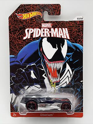 #ad Hot Wheels Spider Man Venom Ettorium Die Cast Car 03 08 Marvel $15.00