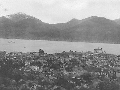 #ad Juneau Alaska Early 1900#x27;s Town Aerial View New Reproduction of Old Photo $24.95