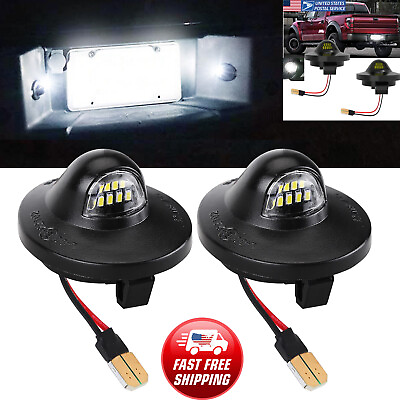 #ad 2x For Ford F150 F250 F350 LED License Plate Light Tag Lamp Assembly Replacement $6.90