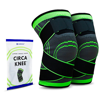 #ad Circa Knee Sleeve Medium Compression Knee Sleeves for Men and Women 2 Packs $49.95