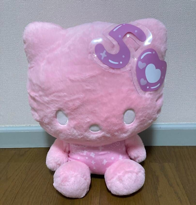 #ad Hello Kitty Plush doll 50th Anniversary Pink Big size 42cm 2024 prize From Japan $60.93