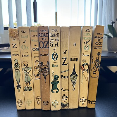 #ad Wizard of Oz Books by L. Frank Baum set of 10. Reilly amp; Lee 60’s 70’s REVISED $100.00