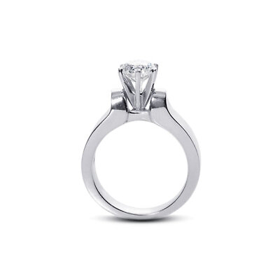 #ad 1 3ct E SI1 Round Natural Diamond 950 PL. Classic Solitaire Engagement Ring $2792.70