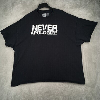 #ad WWE Dean Ambrose T Shirt Mens 5XL Black Short Sleeve Never Apologize Wrestling $9.99