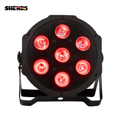 #ad SHEHDS LED 7X18W RGBWAUV Par Light Wash for DJ Disco Stage Home Party Show $26.14