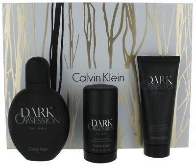 #ad Calvin Klein Dark obsession Men 3 Pc giftset 4.2 oz EDT Deodorant After shave $210.91