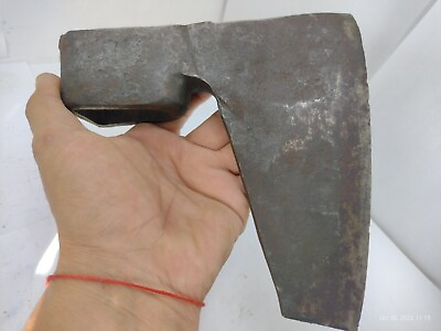 #ad ※2.51 lbs vintage bearded hand forged steel axe head old viking axe style $73.10