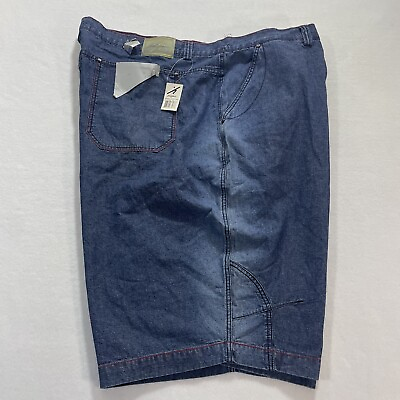 #ad Karl Kani Shorts Vintage Size 56 NWT Denim Baggy Blue 90s Jean Mens Hip Hop Rare $148.00