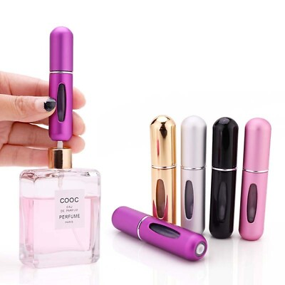 #ad #ad 5ML Portable Perfume Atomizer Refillable Travel Perfume Spray Bottle Container $3.79