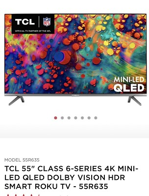 #ad TCL 55R635 inch 2160p 4K QLED TV $300.00