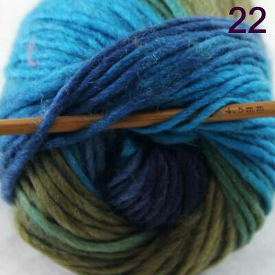 #ad AIPYARN 1BallX50gr Chunky Hand Shawls Rainbow Wool Knitting Crochet Yarn 22 C $15.65