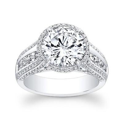 #ad 950 Platinum Band Certified Real Diamond Ring GIA IGI Round 1.70 Ct Size 5 6 7 $2801.76