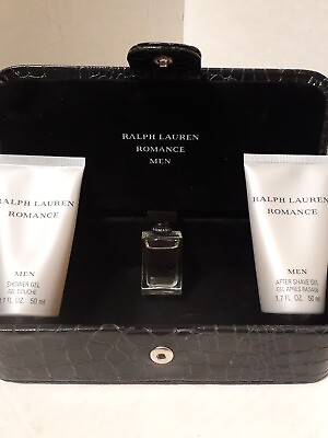 #ad #ad Ralph Lauren Romance Gift Set 0.25 FL OZ Men#x27;s Eau de Toilette DISCONTINUED $89.00