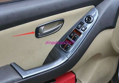 #ad Carbon fiber style Inner Door Handle Frame Cover Trim For Hyundai Elantra 08 16 $39.58