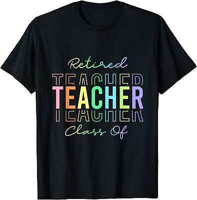 #ad #ad Funny Teacher Shirt Retired Teacher Retirement for Men Women T Shirt Black $12.99