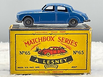 #ad Matchbox LesneyNo.65A Jaguar 3.4 Lire Saloon 1959 NMintboxed all origN.O.S $148.00