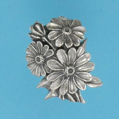 #ad DAISY BLOSSOMS PENDANT .925 Sterling Silver or 22 K Gold Vermeil USA Made $127.00