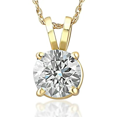 #ad 1 4 2.60 Ct T.W. Natural Diamond Solitaire Pendant in 14k White or Yellow Gold $359.99