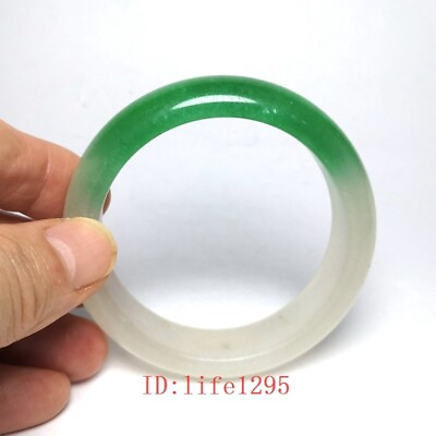 #ad China Jade Hand Carving Bracelets Attractive Decoration Gift Collection 60 mm $17.50