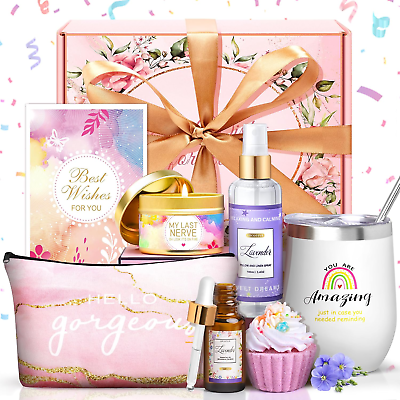 #ad Candle Gift Basket Birthday Gifts for Women Bath Relaxing Spa Gifts Mother#x27;s Day $28.99