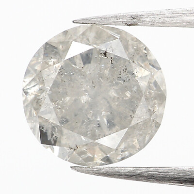 #ad 0.96 Ct Natural Loose Round Shape Diamond 6.00 MM Grey Color Round Diamond L206 $351.00