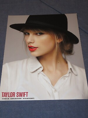#ad 8 x 10 TAYLOR SWIFT Promotional Photo Print Black Hat 2012 Official Merchandise $20.00