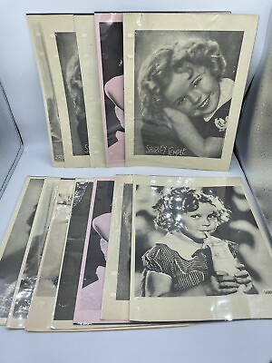 #ad Shirley Temple Ephemera Lot Printed Or Copied Pictures Sepia Black amp; White READ $8.99