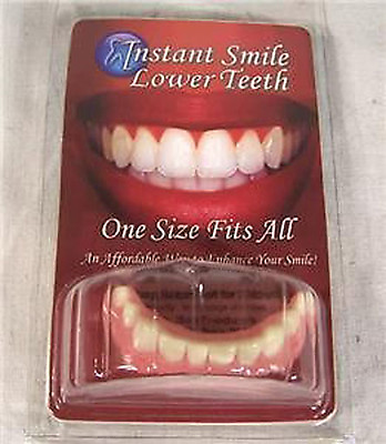 #ad Instant Smile Teeth BOTTOM Veneers Fake Cosmetic Photo Perfect EASY NOVELTY FUN $14.89