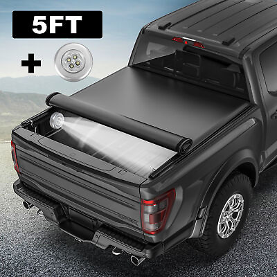 #ad Truck Tonneau Cover For 2005 2015 Toyota Tacoma 5FT Short Bed Roll Up On Top $125.79